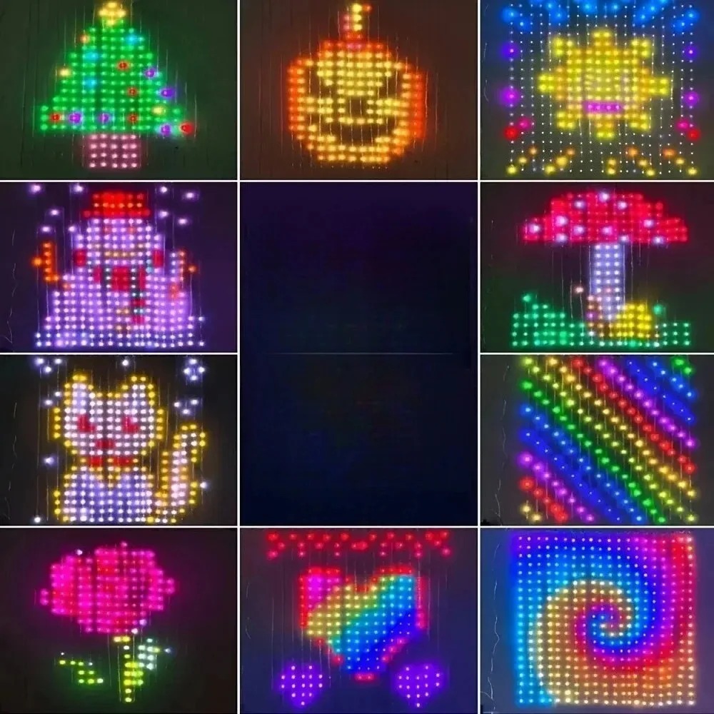 Lighting Christmas Decor - Rideaux lumineux à LED avec contrôle