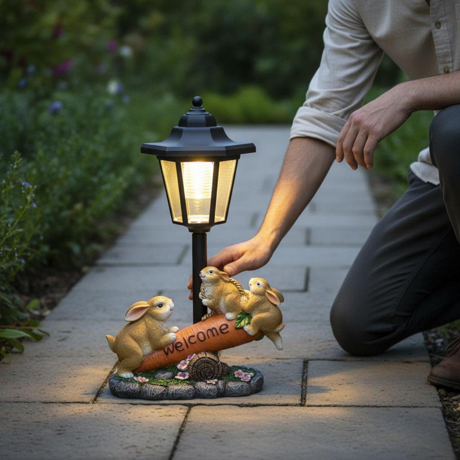 Statue de Lapin Solaire Décora - Lighting Decoration Ideas avis et prix